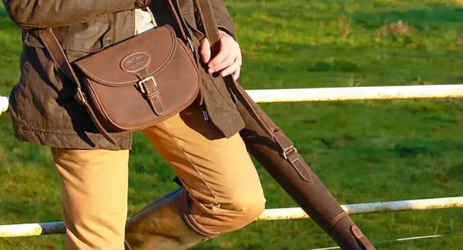 Brown leather messenger bag from British Bag Company, stylish and practical for everyday use.