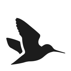 Silhouette of a hummingbird in flight from Seeland International’s affordable clothing line.