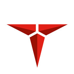 Stylized red geometric logo for Treksta, perfect for hiking shoes and country clothing.