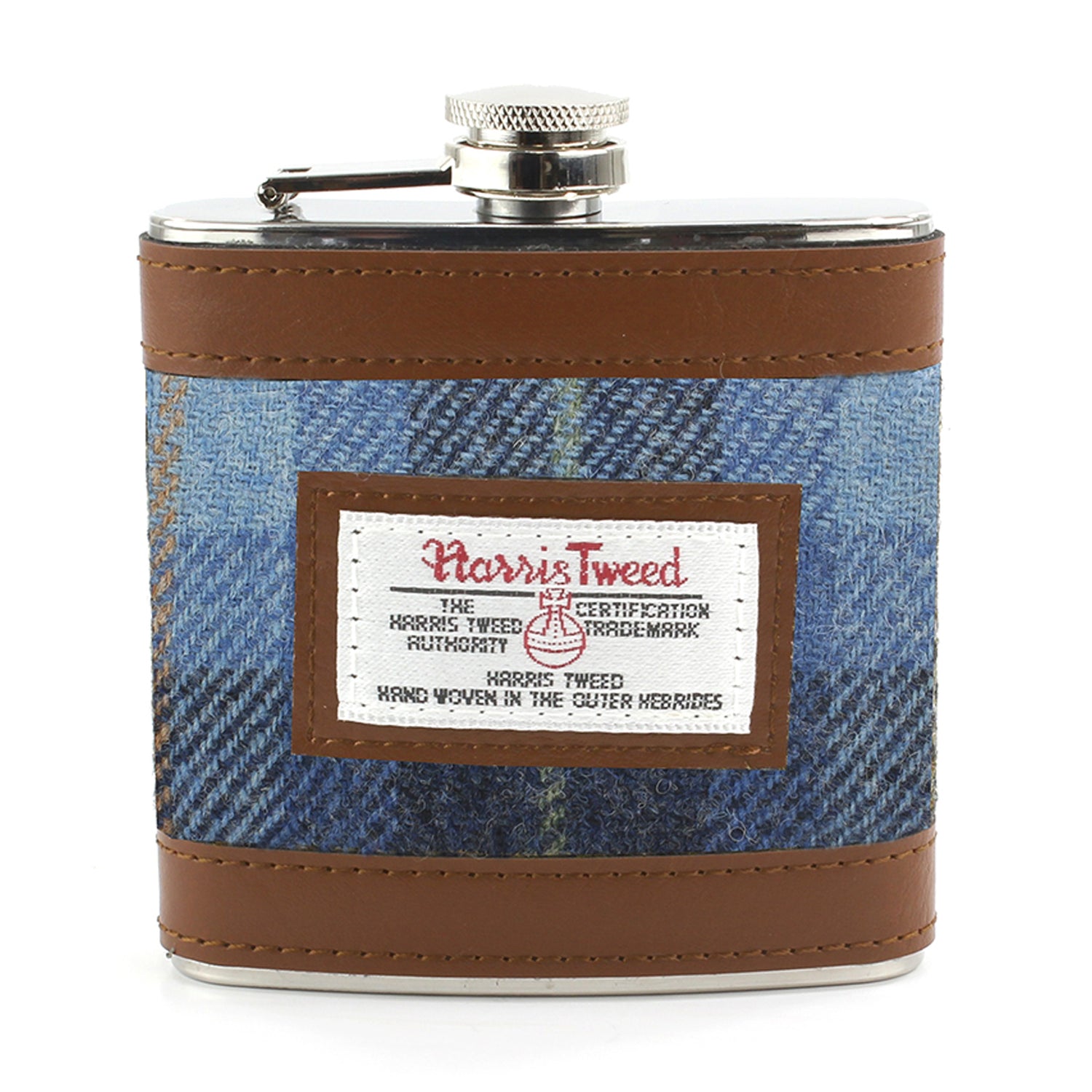 British Bag Co. Castle Bay Harris Tweed Hip Flask