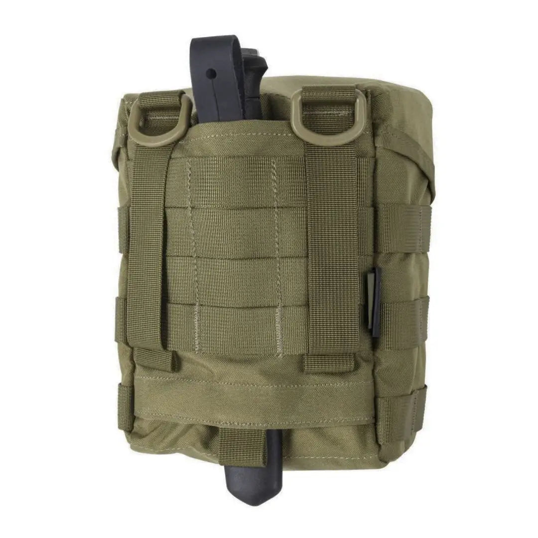 Tactical Olive Green Helikon-Tex E&amp;E Pouch for Hunting and Outdoors with MOLLE Webbing