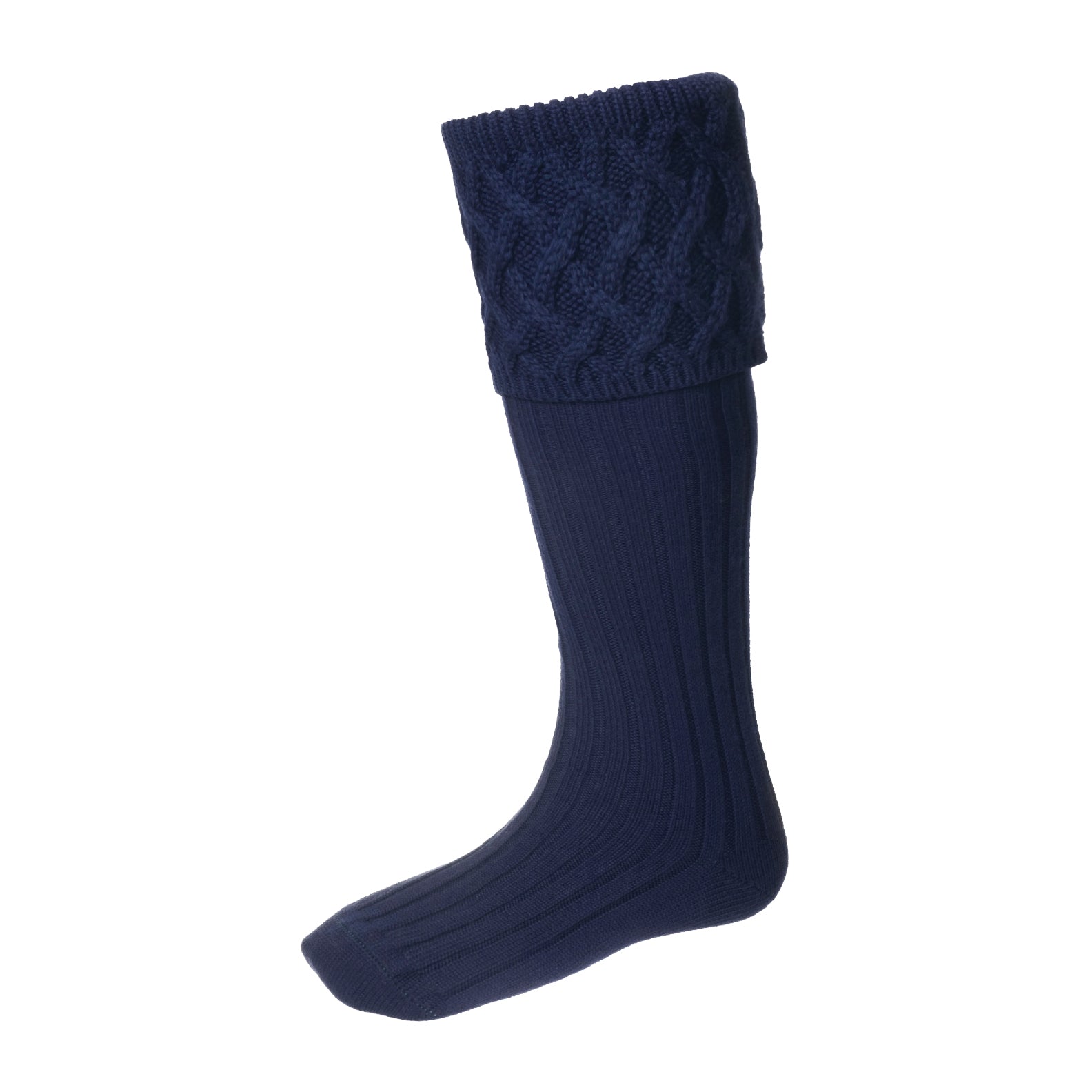 House of Cheviot Rannoch Socks#colour_navy