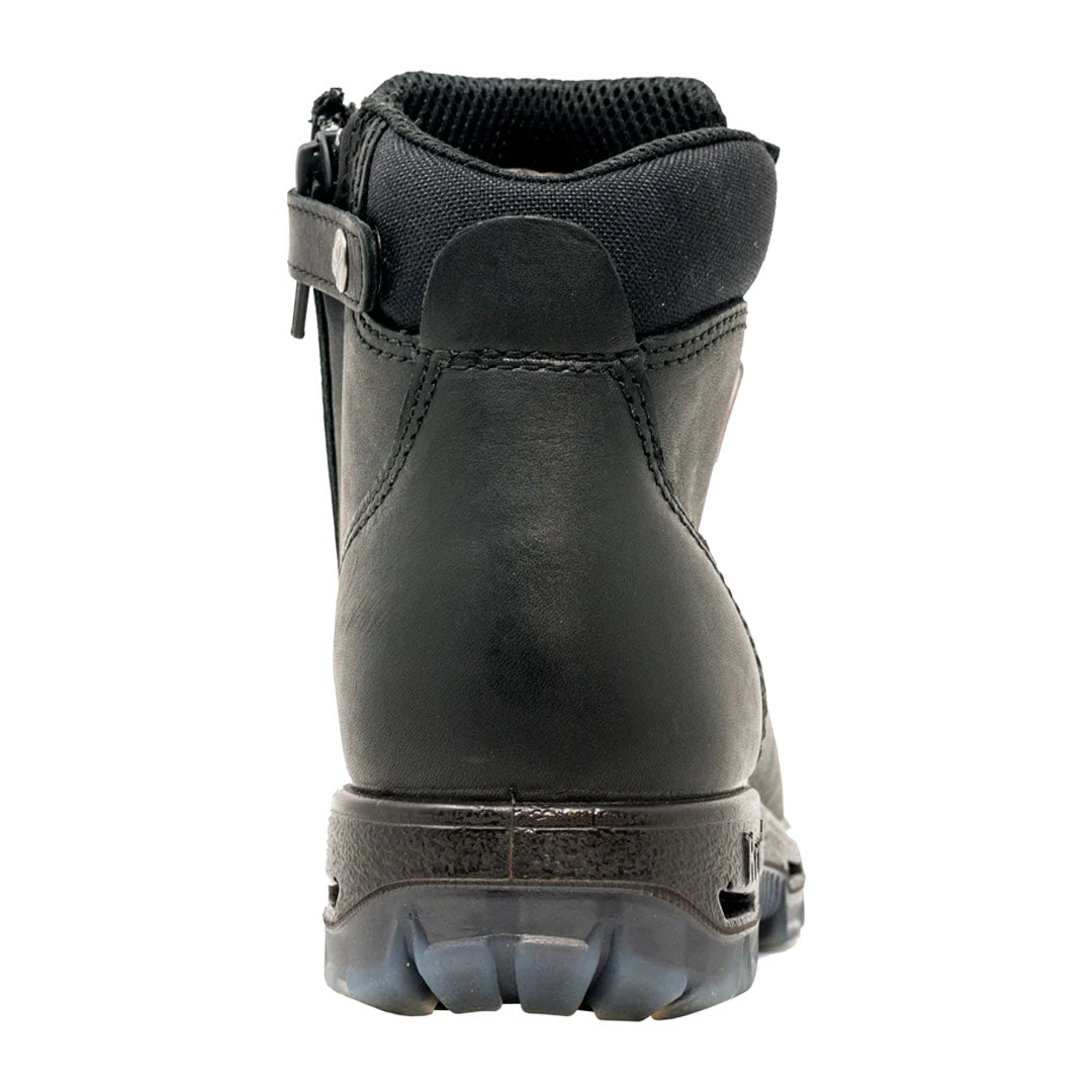 Redback Cobar Lace Zip up Safety Boots Black