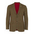 Brown tweed blazer with red lining and two buttons from Alan Paine Combrook collection