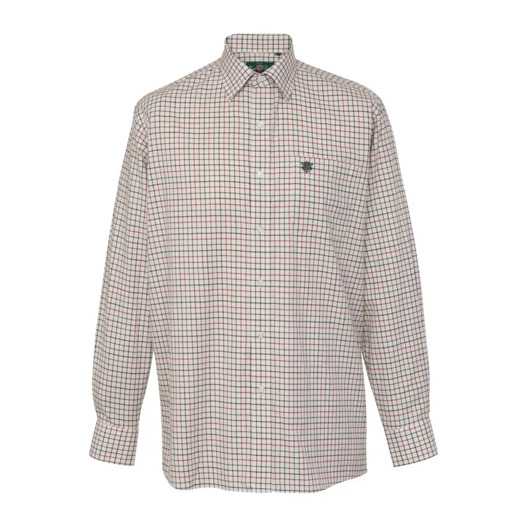 Checkered Alan Paine Ilkley Kids Shirt with small logo on chest. Perfect for stylish kids