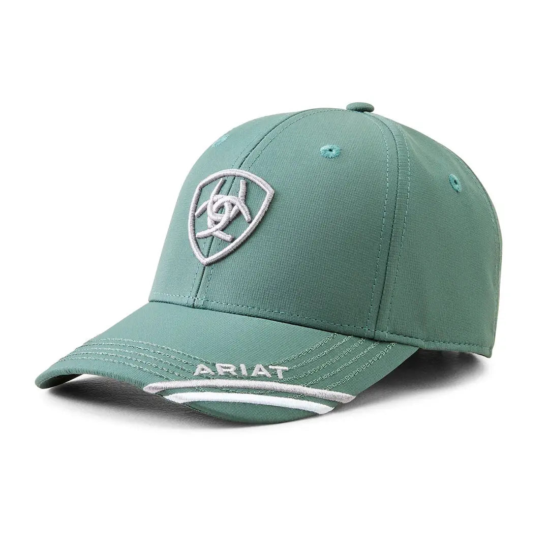 Mint green Ariat Shield Performance Cap with logo, perfect for country clothing and outdoors