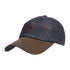 Baleno Edward Printed Tweed Cap with plaid crown and brown suede brim style