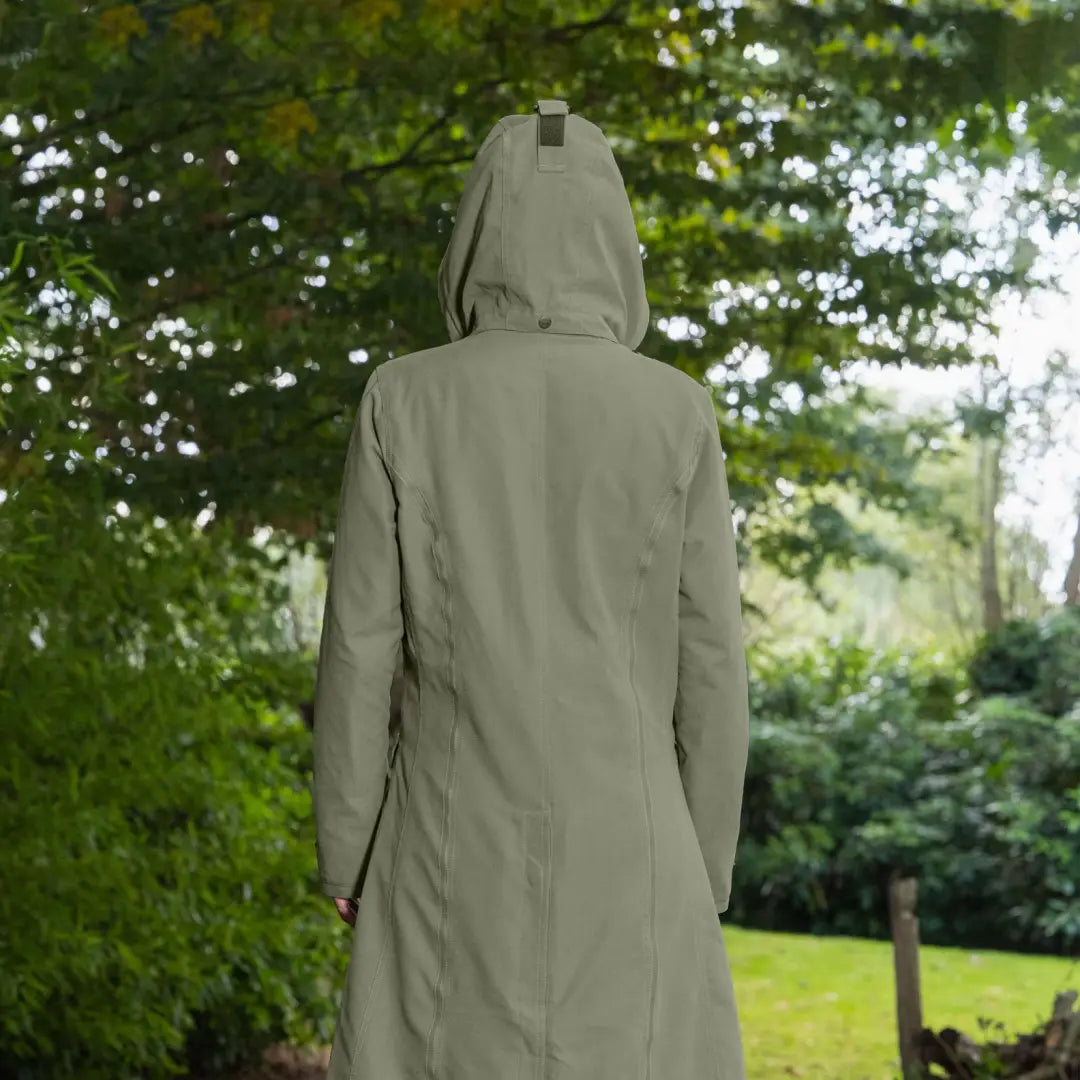 Hooded Baleno Kensington Safe Ladies Longer Length Jacket in a beautiful natural setting