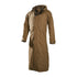 Long tan Baleno Livingstone Men’s Drovers Coat, a hugely popular outback raincoat