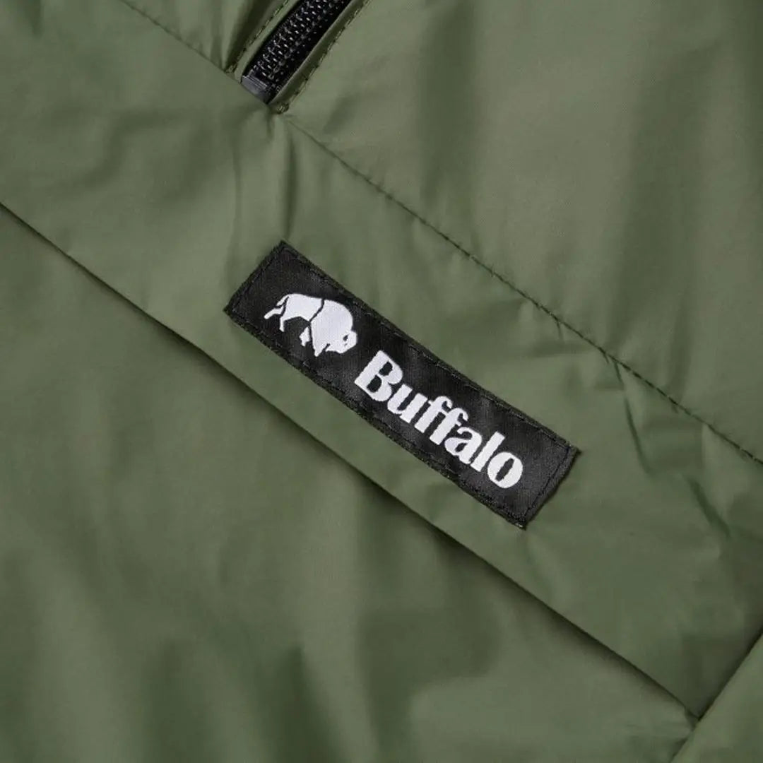 Green Buffalo Mountain Shirt featuring the iconic logo on a stylish jacket