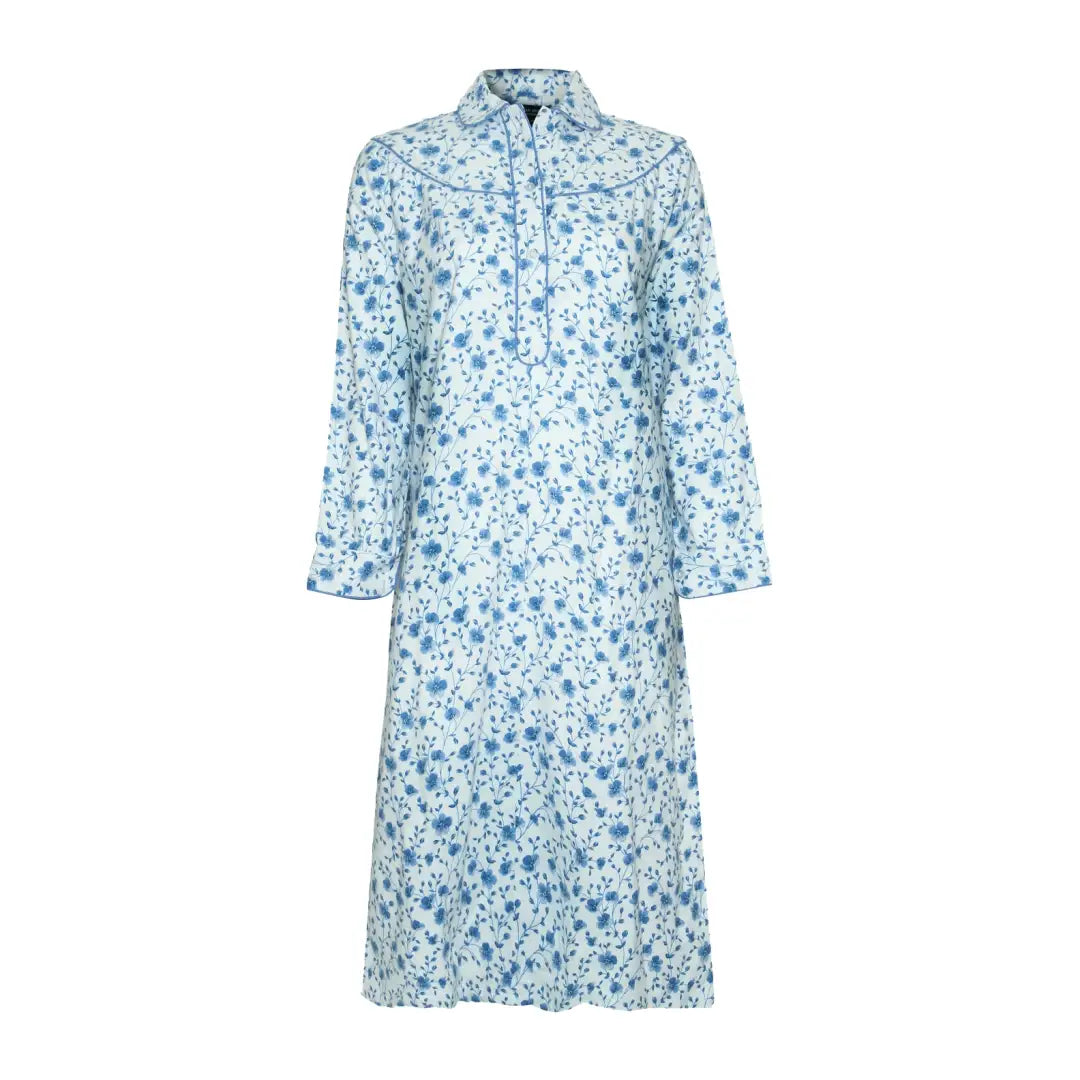 Floral print long-sleeved nightgown with collar from Champion Eleanor Ladies collection