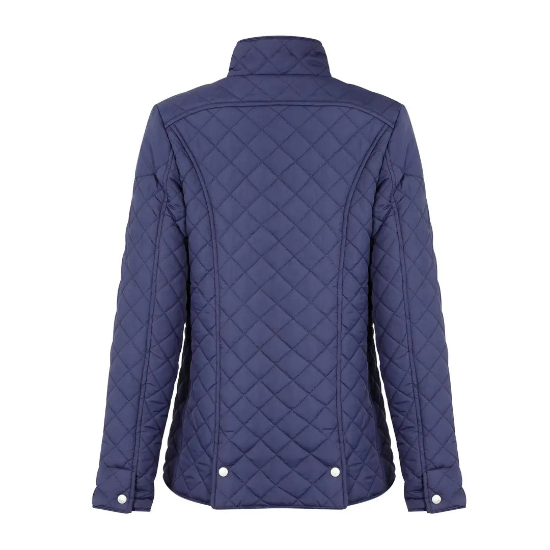 Navy blue Champion Ladies Wisley Jacket with quilted design and high collar