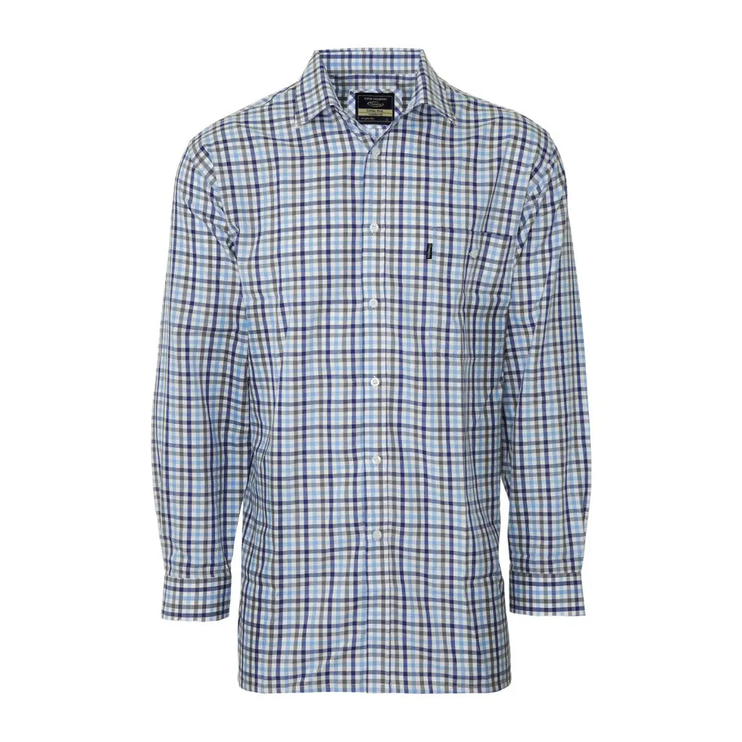 Plaid Champion Lyndhurst Long Sleeved Shirt with collar and long sleeves for a stylish look