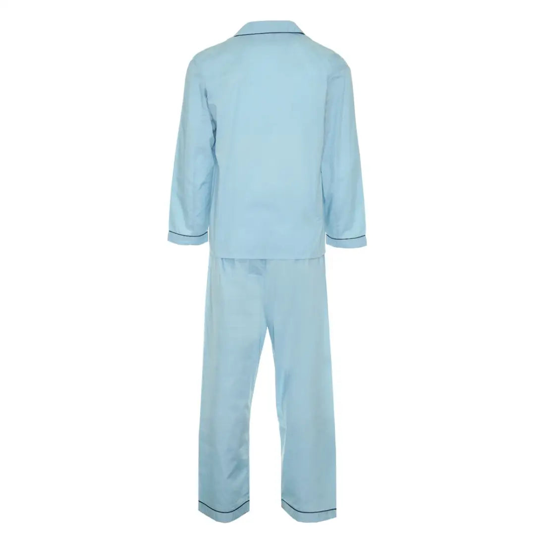 Light blue Champion Oxford Pyjamas set with contrasting piping trim