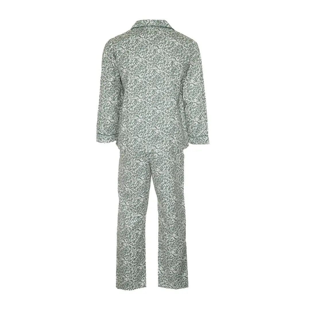 Colorful Floral Print Champion Paisley Pyjamas Set with Long Sleeves and Pants