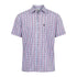 Champion Poole Short Sleeved Shirt in pink and blue plaid pattern, cool casual wear