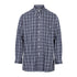 Blue and white plaid Champion Southwold Long Sleeved Shirt with collar and pocket