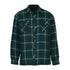 Green and white plaid Champion Totnes Padded Shirt with button-up front and chest pockets