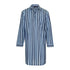 Striped blue and white Champion Westminster Nightshirt with long sleeves and collar