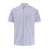 Short-sleeved Champion Whitstable shirt in blue, white, and red checkered pattern