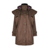 Brown Hooded Champion Windsor Riding Coat with stylish cape-like overlay