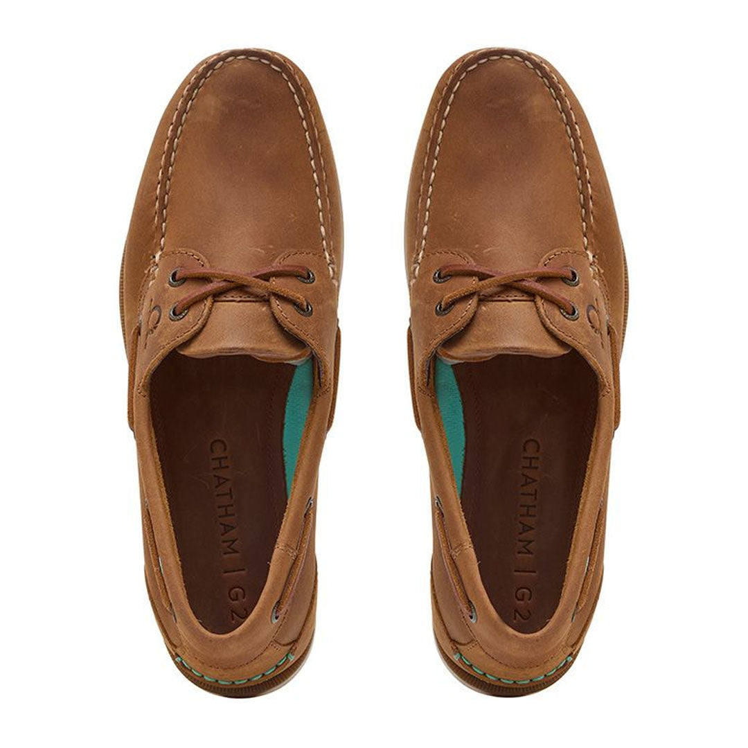 Chatham Deck II G2 Premium Leather Boat Shoes with unrivalled British-designed lace