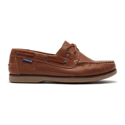 Brown leather boat shoe from Chatham Whitstable Leather for ultimate style and comfort