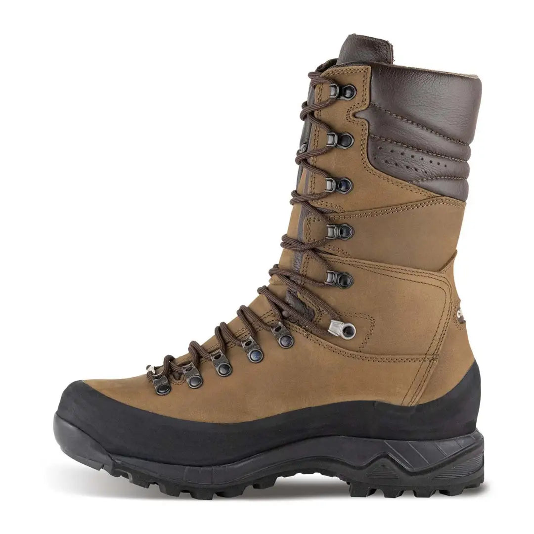 Rugged Crispi Hunter GTX Boots featuring brown leather and a sturdy black sole