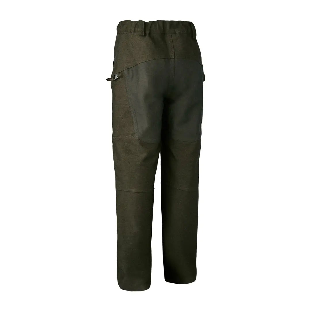 Dark green youth Chasse Trousers with side pockets for outdoor adventures