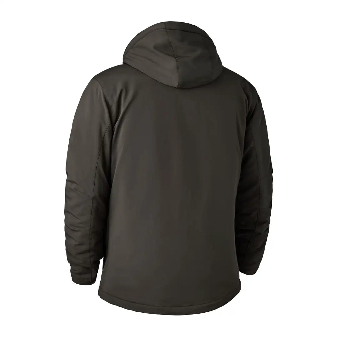 Dark green hooded jacket from the back, perfect for the Deerhunter Denver Winter Jacket