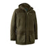 Olive green Deerhunter Eagle Jacket for active hunts, featuring pockets and a hood