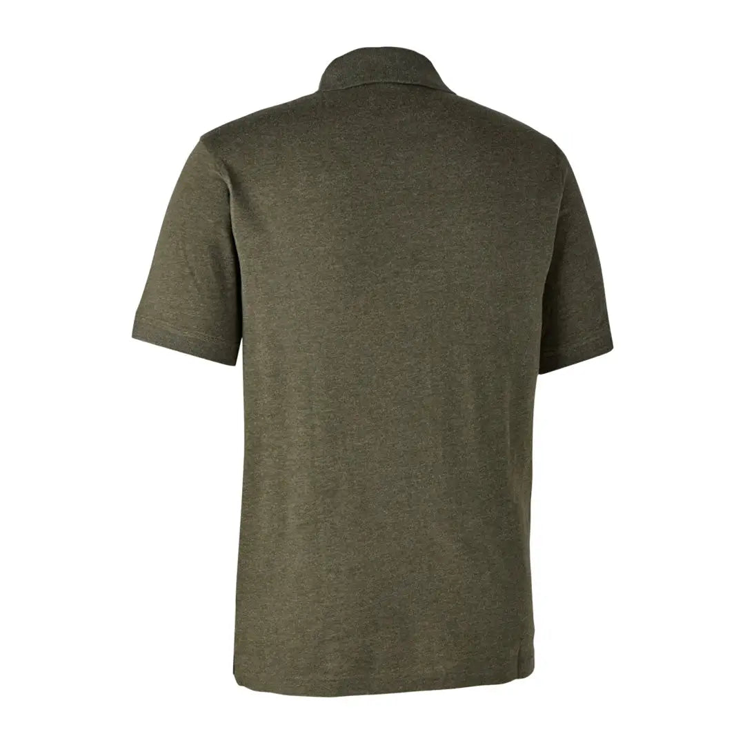 Olive green Deerhunter Gunnar Polo Shirt perfect for casual outings and outdoor adventures