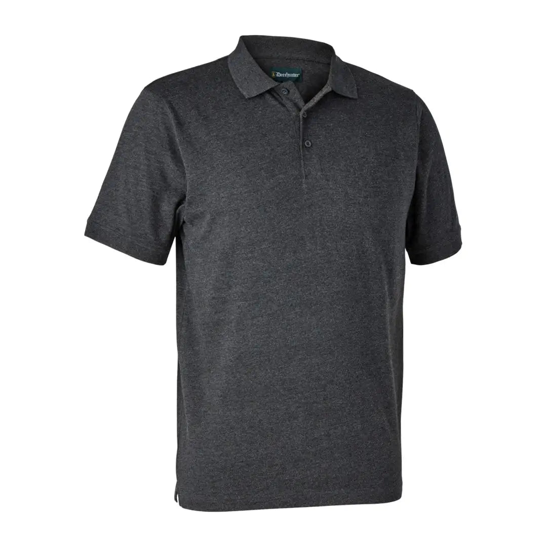 Dark gray Gunnar Polo Shirt with short sleeves and collar for stylish casual wear