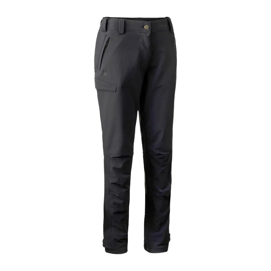 Black Deerhunter Lady Ann Full Stretch Trousers with reinforced knees and pockets