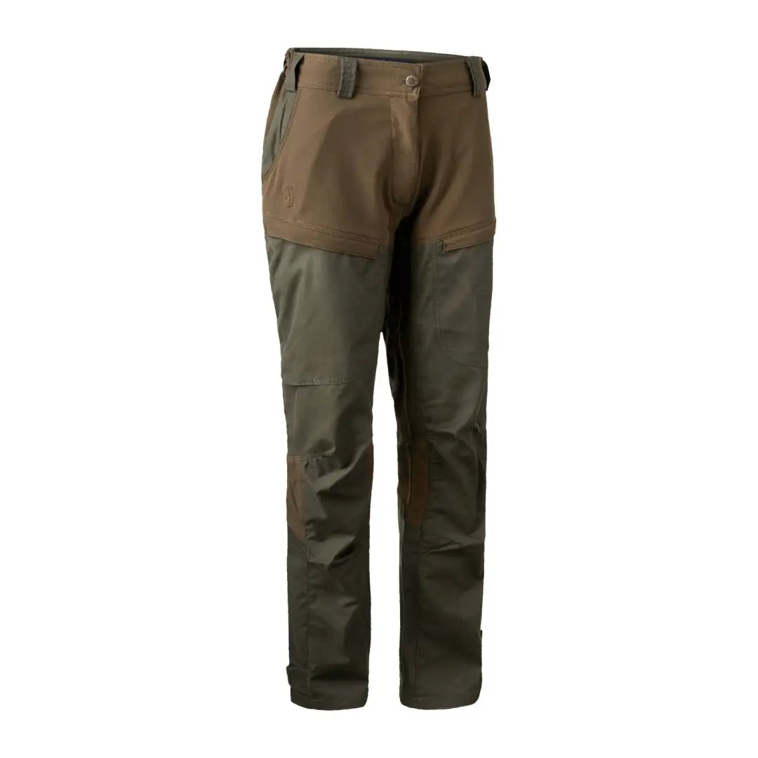 Rugged Deerhunter Lady Ann Trousers with reinforced knees in stylish two-tone design