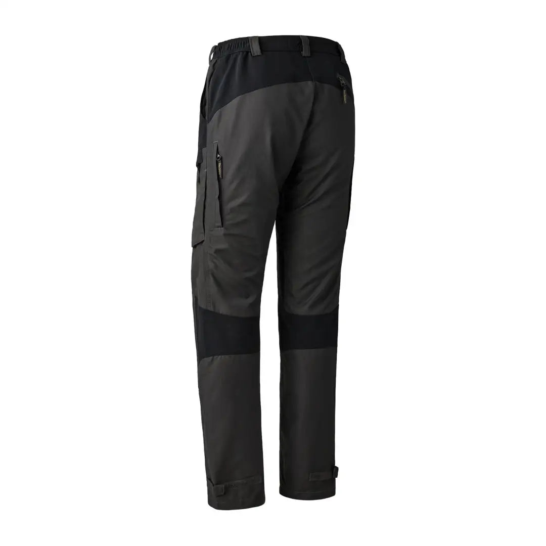 Dark gray Deerhunter Lady Ann trousers with reinforced knees and multiple pockets for outdoor fun