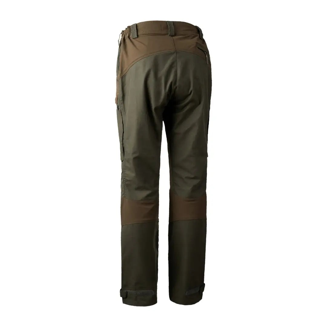 Rugged Deerhunter Lady Ann Trousers in dark green and brown for outdoor adventures