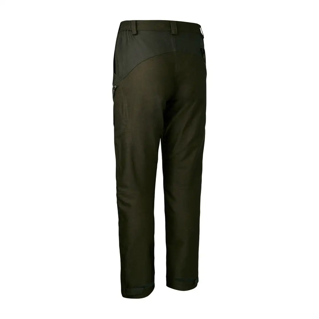 Dark green Deerhunter Lady Chasse Trousers with straight leg cut and belt loops