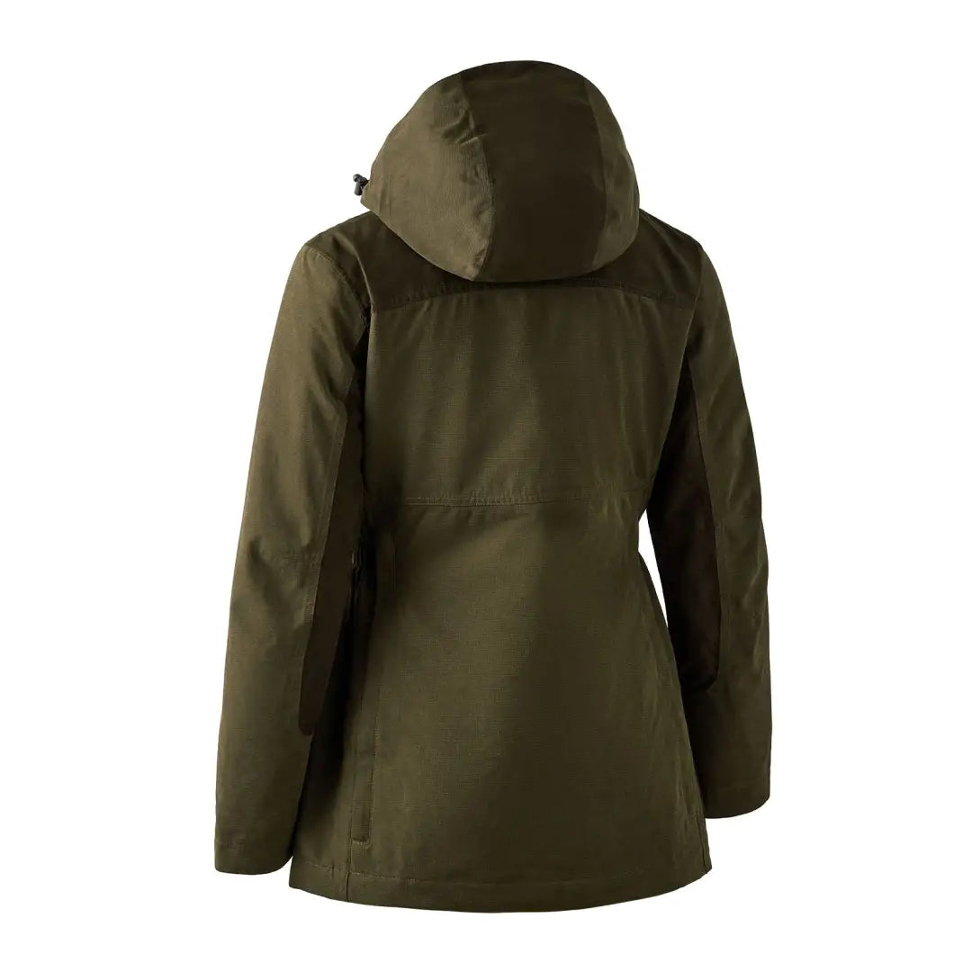 Olive green Deerhunter Lady Eagle Jacket with zipper closure for stylish outdoor wear