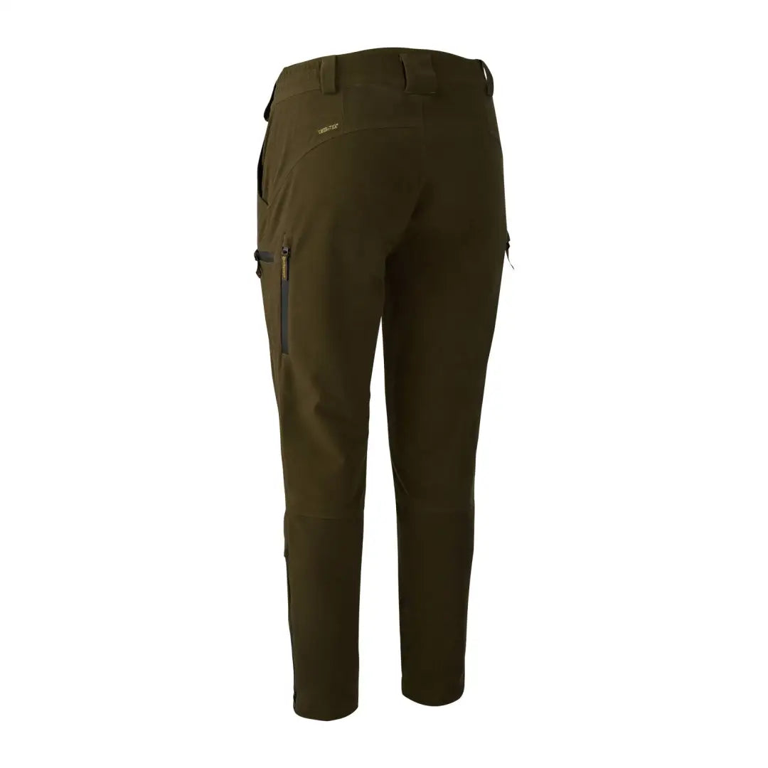 Dark green Deerhunter Lady Gabby Boot Trousers with zippered pockets for extra style