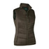 Brown quilted sleeveless vest, perfect Deerhunter Lady Heat Padded Waistcoat for cozy warmth