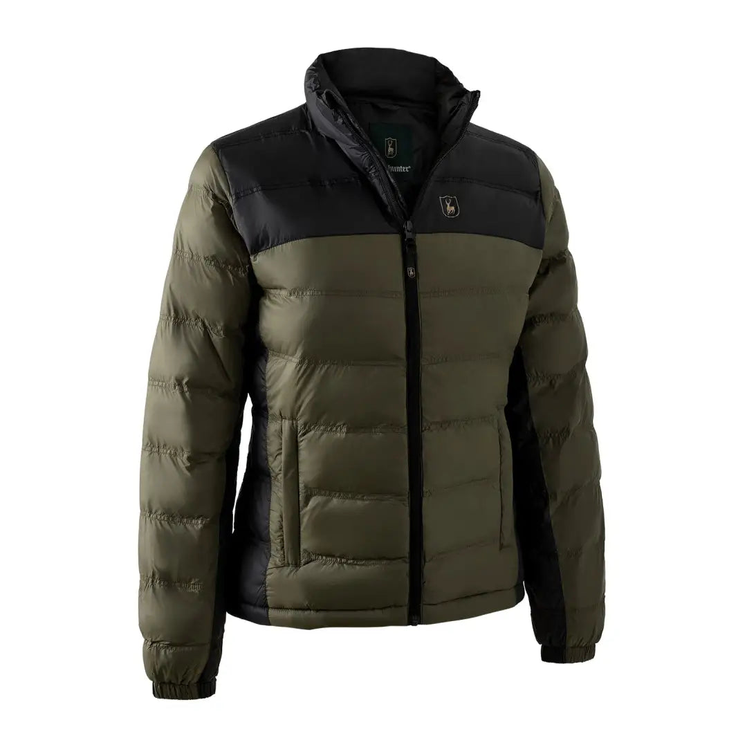 Two-tone puffy winter jacket, perfect for cozy style, Deerhunter Lady Northward Padded