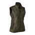 Dark green Deerhunter Lady Pam Bonded Fleece Waistcoat with zipper and chest pocket