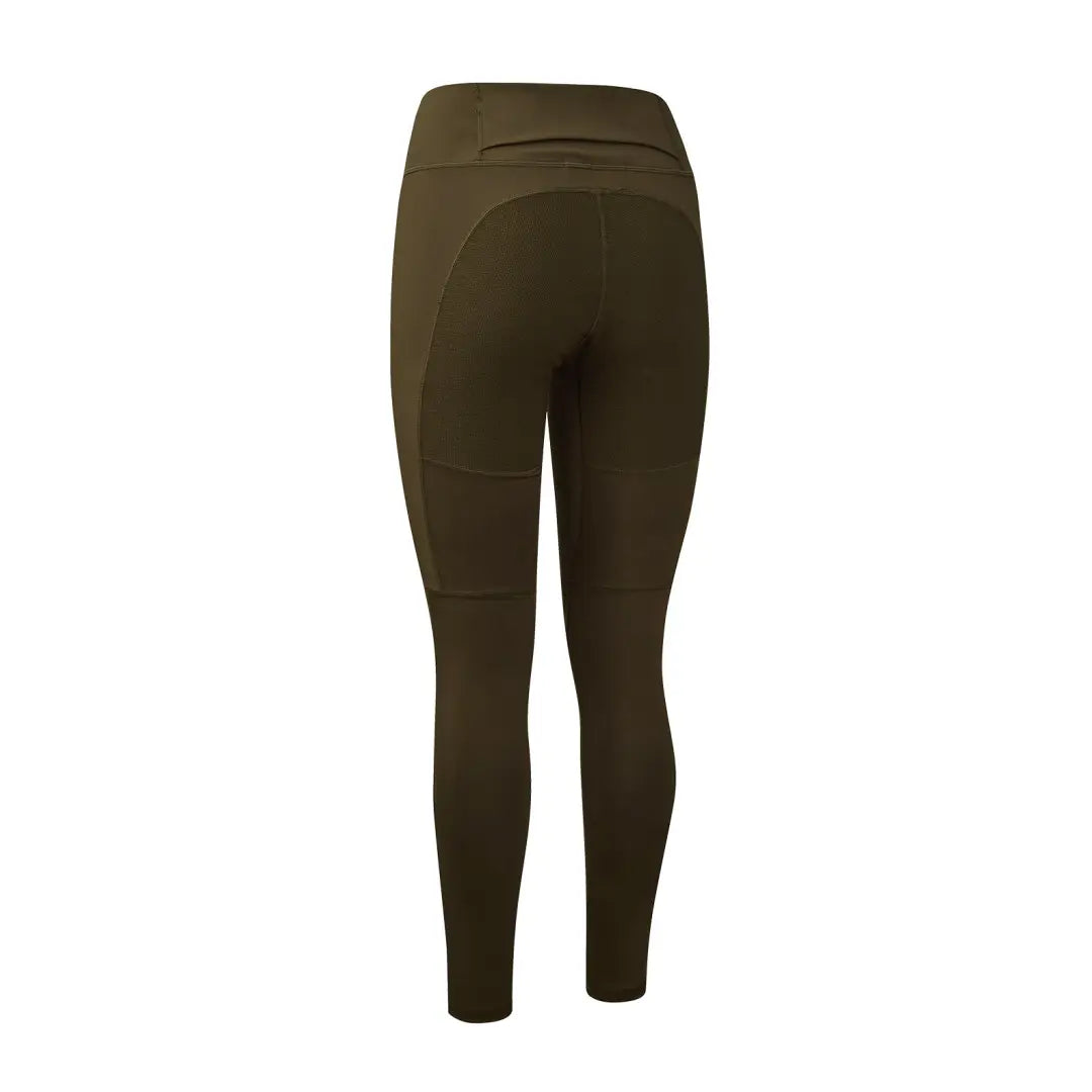 Olive green Deerhunter Lady Reinforced Tights for stylish and comfy outdoor adventures