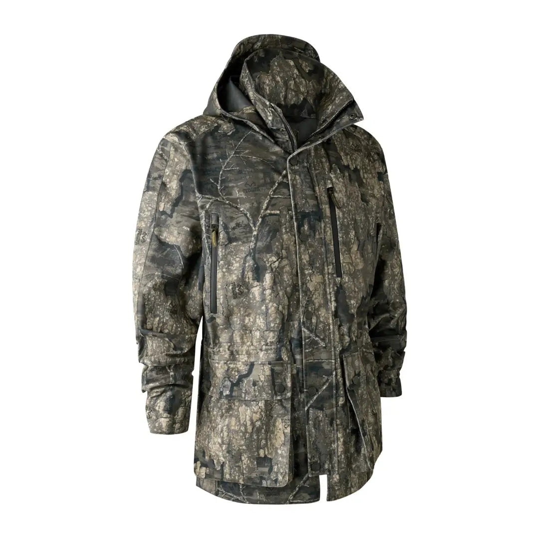 Deerhunter Men’s PRO Gamekeeper Hunting Jacket in camo with deer-tex® performance shell