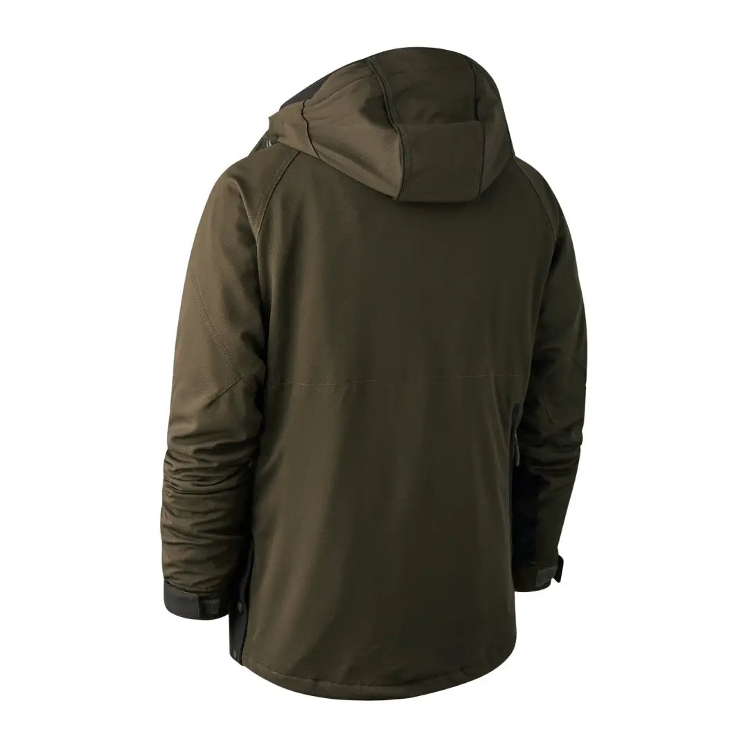 Dark green Deerhunter Muflon Jacket with zipper closure for stylish outdoor wear