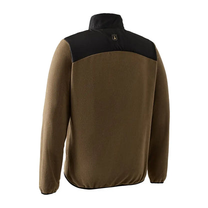 Two-tone Deerhunter Northward Fleece Jacket with high collar and black upper section