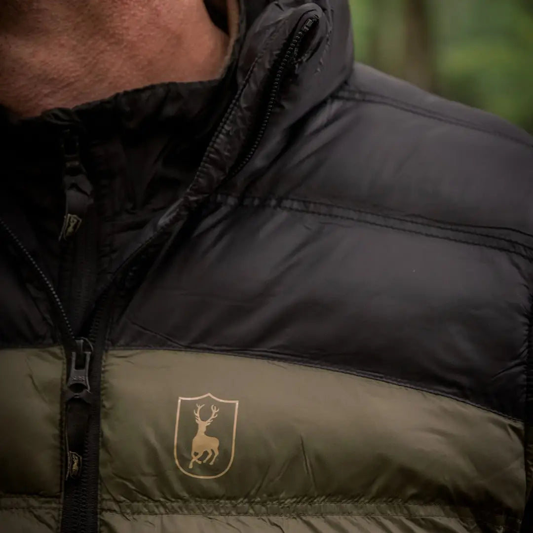 Puffy Deerhunter Northward Padded Jacket featuring a stylish deer logo on the chest