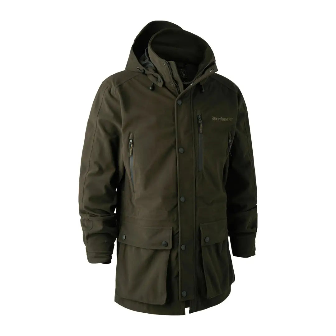 Dark green Deerhunter Pro Gamekeeper Jacket with pockets and Deer-Tex® performance