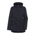 Black hooded winter coat with pockets and snap closures, Didriksons Daniela Womens Parka